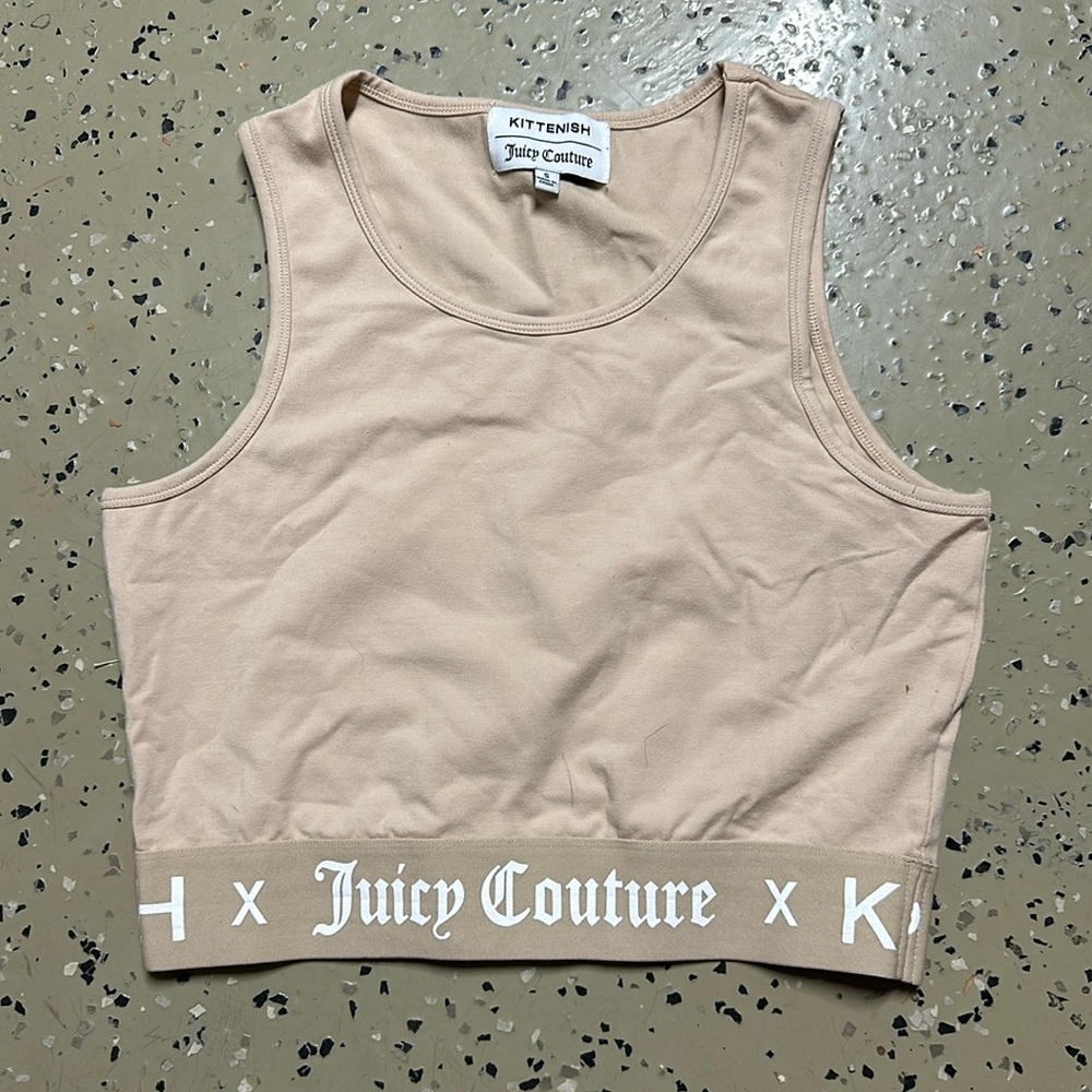 Kittenish x juicy couture sports bra athletic crop top